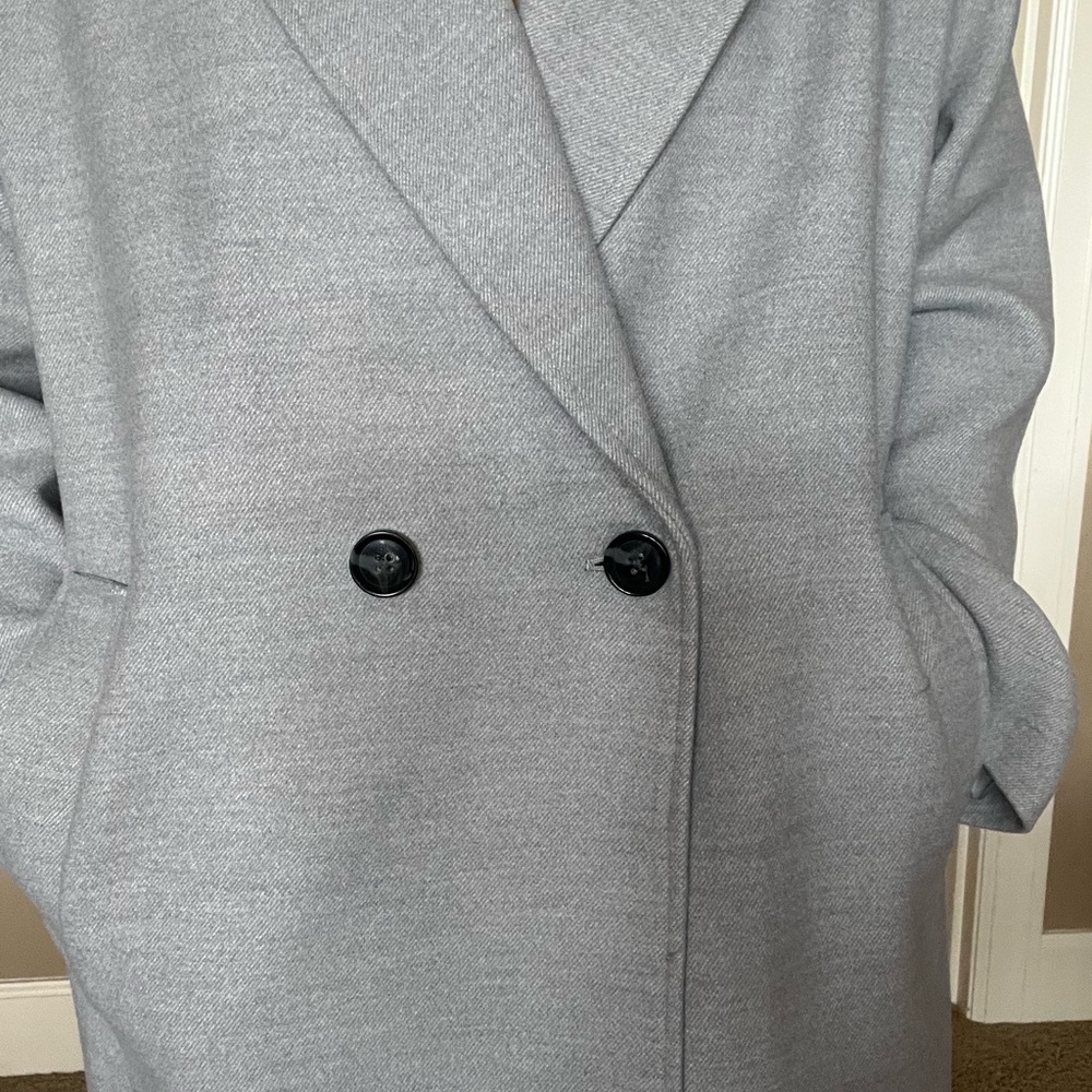 Banana Republic Gray Pea Coat - Picture 5 of 5